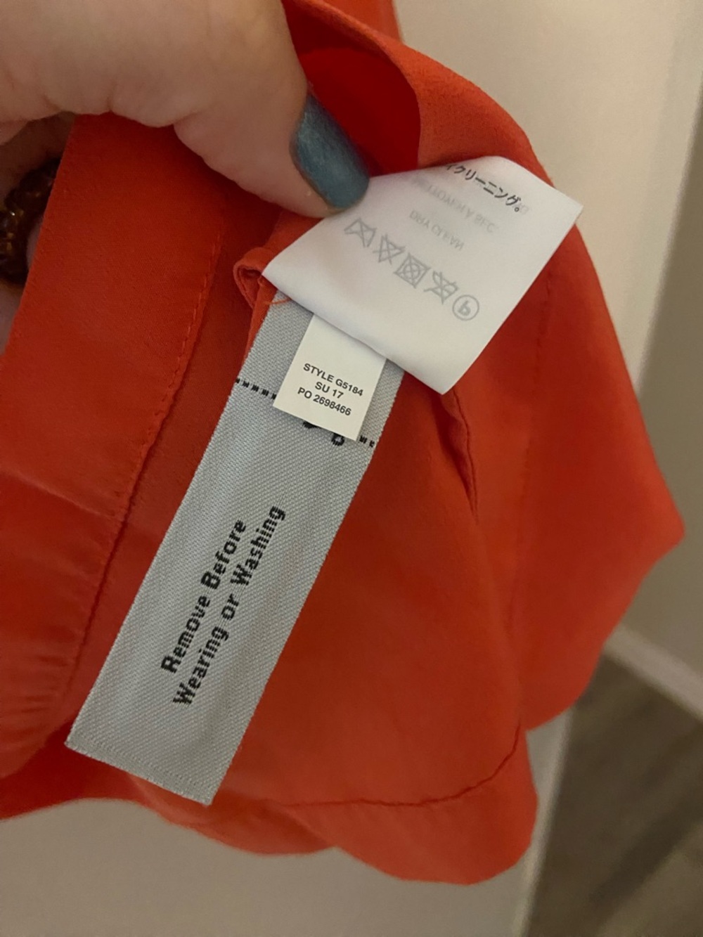 J. Crew Bright Orange Ruffle Cold-Shoulder Camisole - Picture 4 of 5